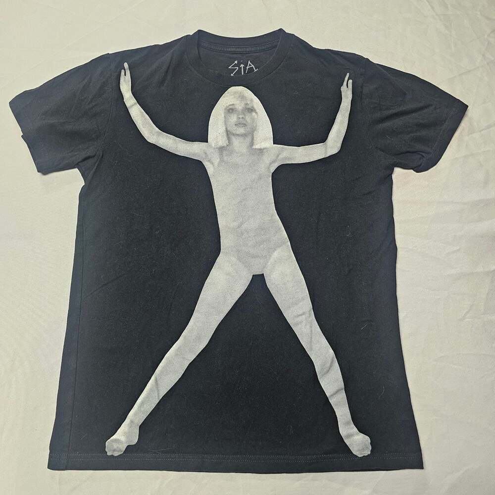 Sia Nostalgic For The Present USA Tour 2016 Graphic Concert Shirt size small